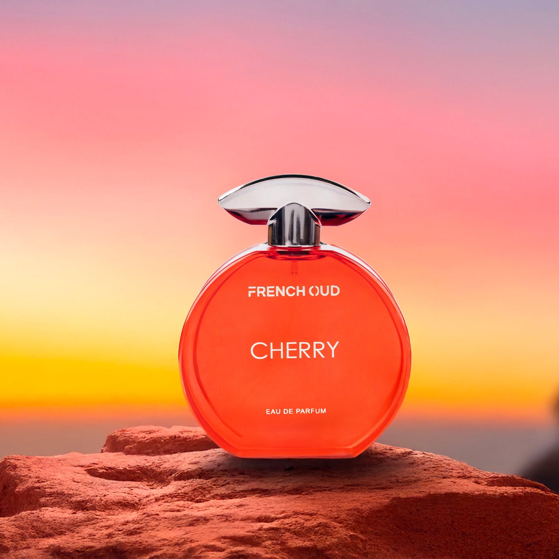 CHERRY Eau de Parfum – A vibrant women’s fragrance with cherry, caramel, and amber notes in a luxe bottle by Armondae"

