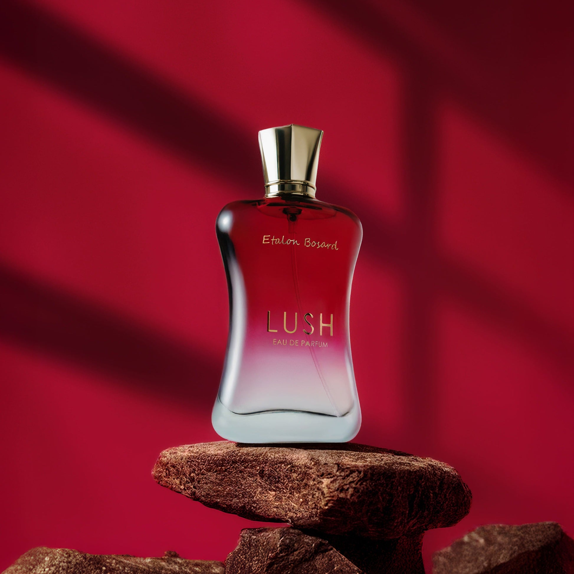 "LUSH women’s perfume bottle – elegant floral fragrance with pear, rose, vanilla, and musk notes by Armondae"